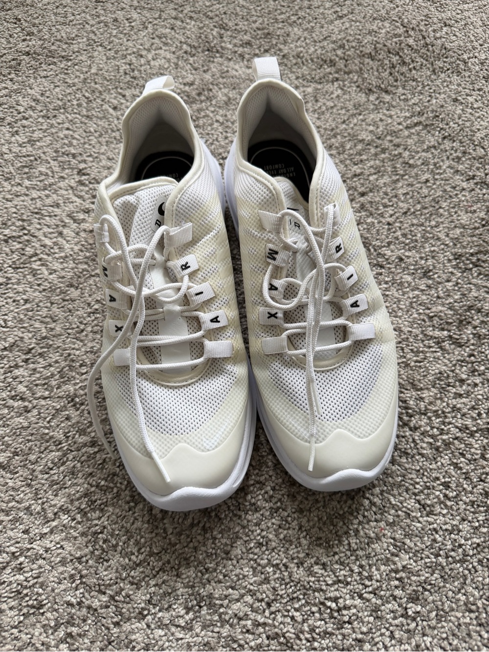 Women's White Athletic Mesh Sneakers Nike Air Max